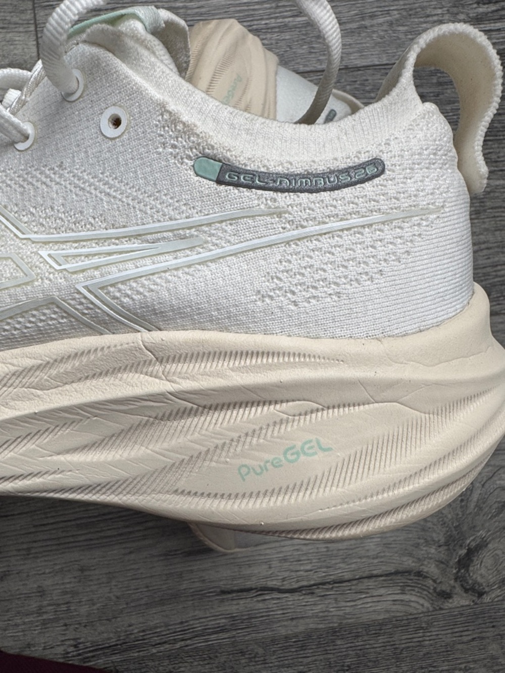 ASICS White Women's Neutral Running Sneakers - Picture 9 of 10
